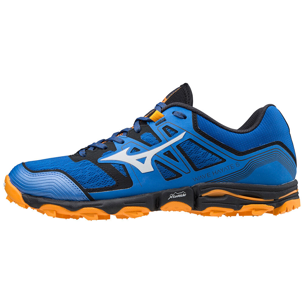 Scarpe Da Trail Running Mizuno Wave Hayate 6 Uomo - Blu/Arancioni - 57189-ATCY